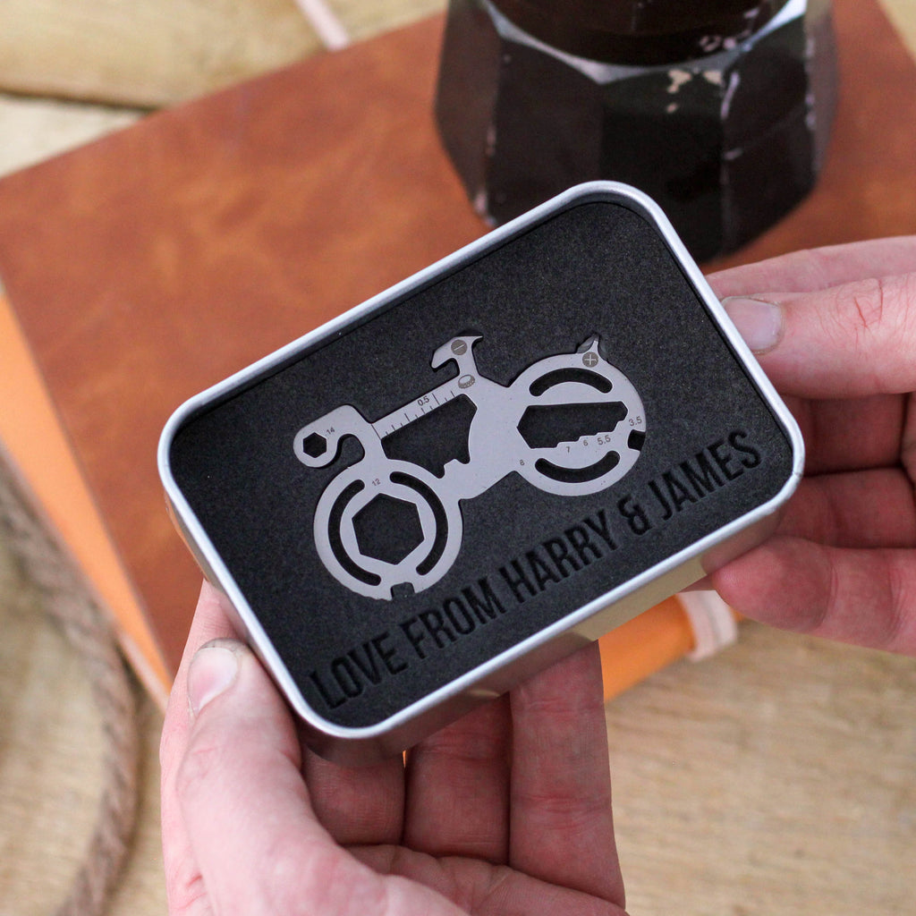 Personalised Road Bike Cycling Travel Tool Gift For Dad
